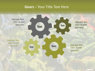 A Variety Of Vegetables Are Wrapped In Plastic PowerPoint Template