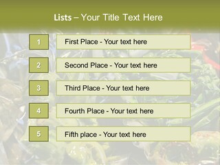 A Variety Of Vegetables Are Wrapped In Plastic PowerPoint Template