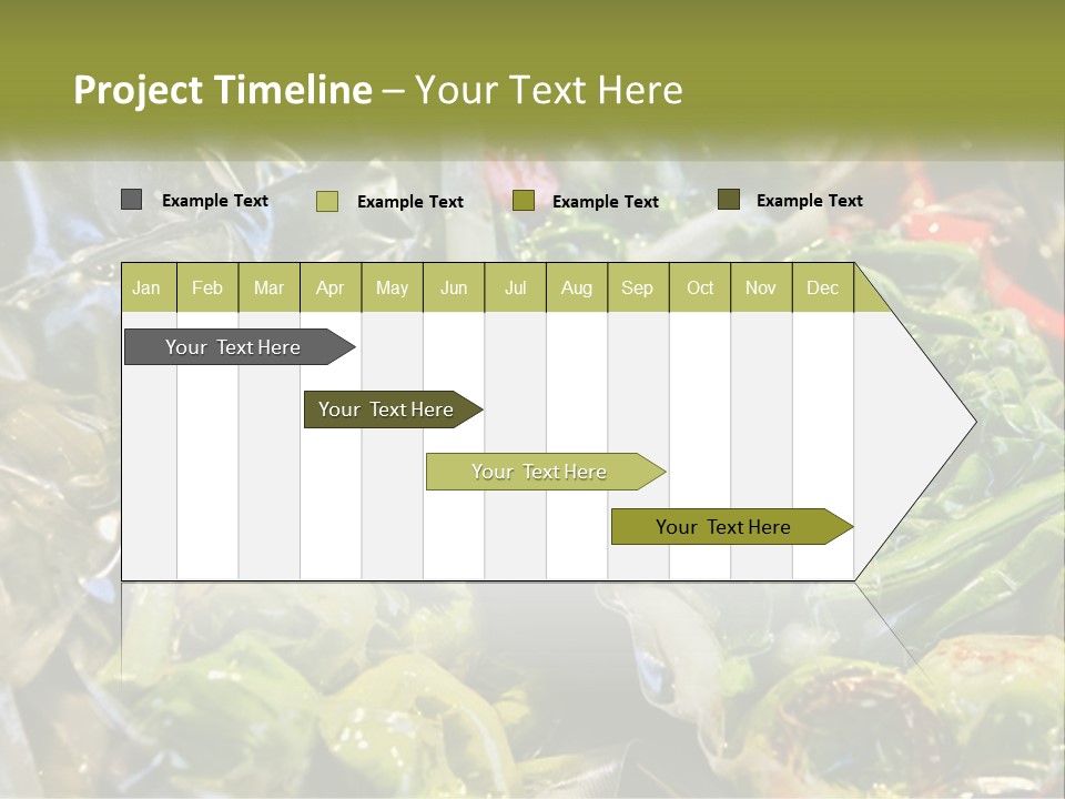 A Variety Of Vegetables Are Wrapped In Plastic PowerPoint Template
