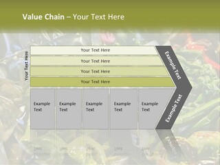A Variety Of Vegetables Are Wrapped In Plastic PowerPoint Template
