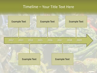 A Variety Of Vegetables Are Wrapped In Plastic PowerPoint Template