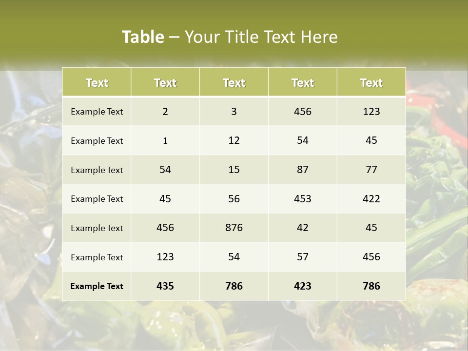 A Variety Of Vegetables Are Wrapped In Plastic PowerPoint Template