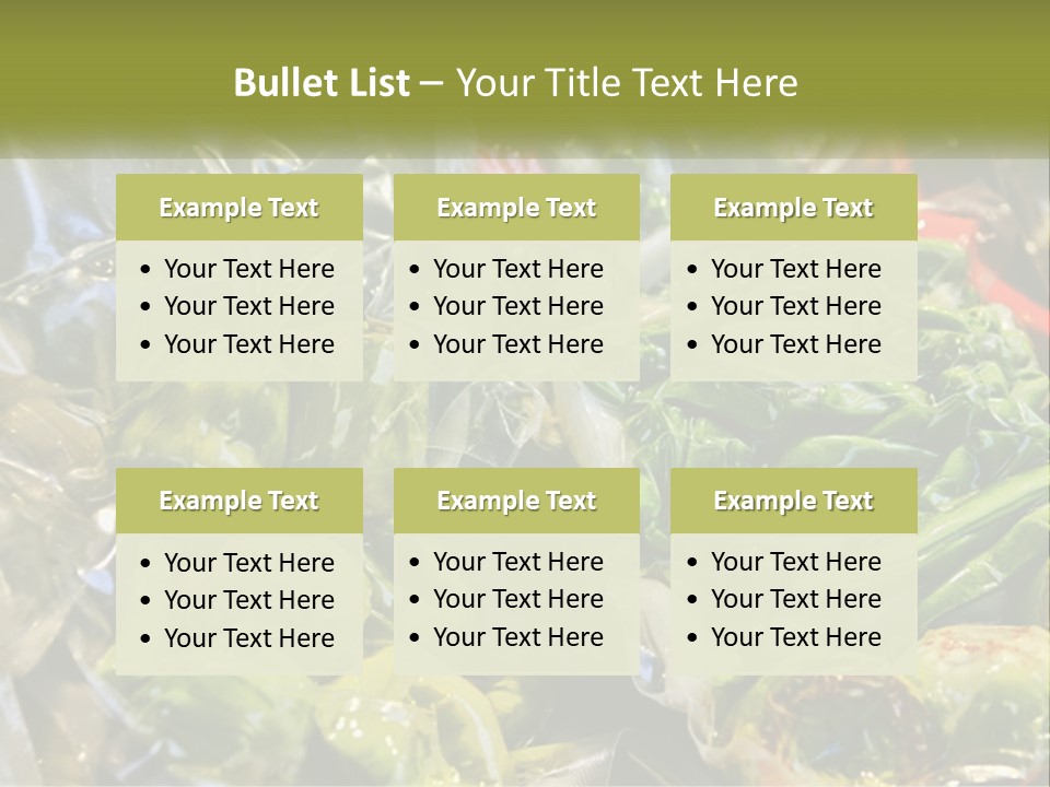 A Variety Of Vegetables Are Wrapped In Plastic PowerPoint Template