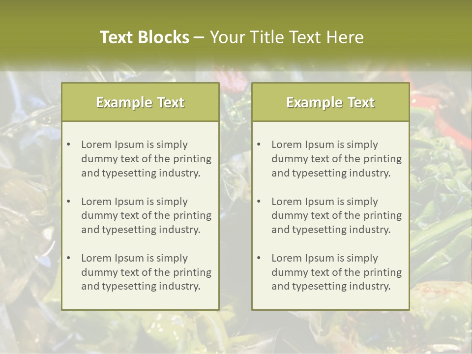 A Variety Of Vegetables Are Wrapped In Plastic PowerPoint Template
