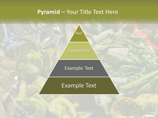 A Variety Of Vegetables Are Wrapped In Plastic PowerPoint Template