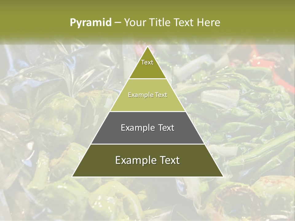 A Variety Of Vegetables Are Wrapped In Plastic PowerPoint Template