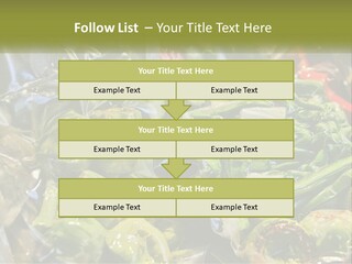 A Variety Of Vegetables Are Wrapped In Plastic PowerPoint Template