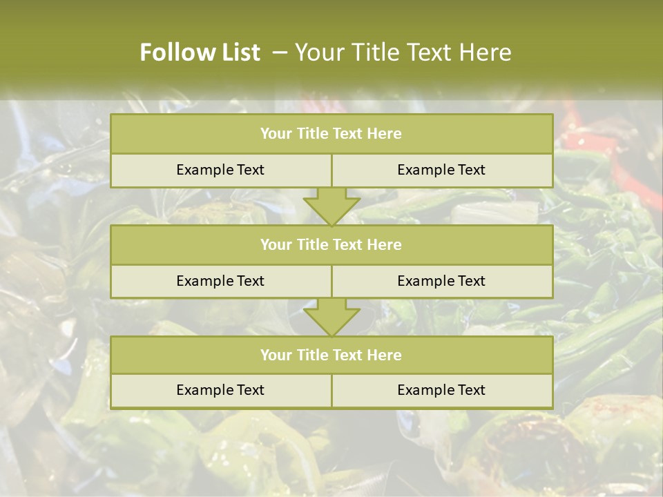 A Variety Of Vegetables Are Wrapped In Plastic PowerPoint Template