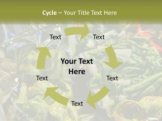 A Variety Of Vegetables Are Wrapped In Plastic PowerPoint Template