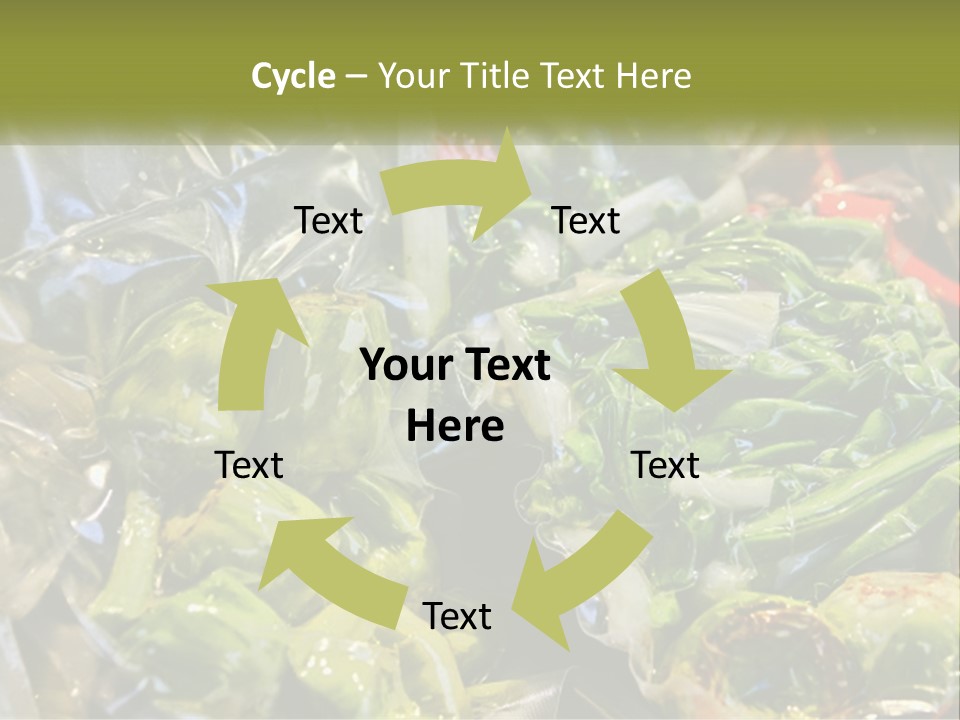 A Variety Of Vegetables Are Wrapped In Plastic PowerPoint Template