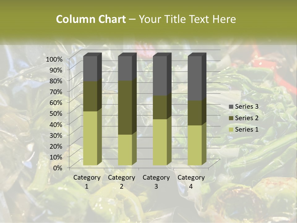 A Variety Of Vegetables Are Wrapped In Plastic PowerPoint Template