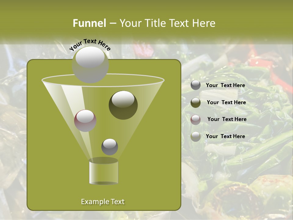 A Variety Of Vegetables Are Wrapped In Plastic PowerPoint Template