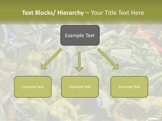 A Variety Of Vegetables Are Wrapped In Plastic PowerPoint Template