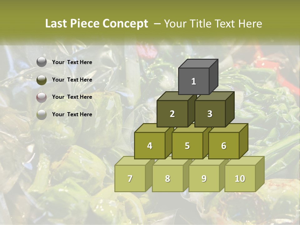 A Variety Of Vegetables Are Wrapped In Plastic PowerPoint Template