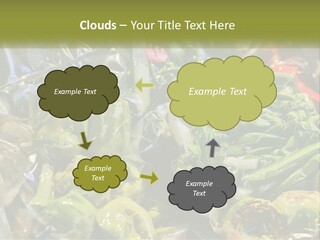 A Variety Of Vegetables Are Wrapped In Plastic PowerPoint Template