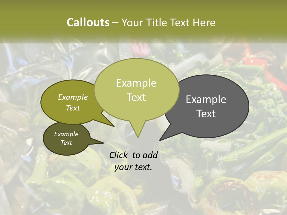 A Variety Of Vegetables Are Wrapped In Plastic PowerPoint Template