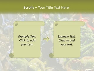 A Variety Of Vegetables Are Wrapped In Plastic PowerPoint Template