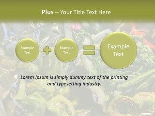 A Variety Of Vegetables Are Wrapped In Plastic PowerPoint Template