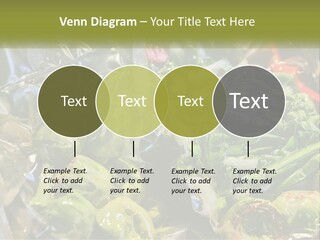 A Variety Of Vegetables Are Wrapped In Plastic PowerPoint Template