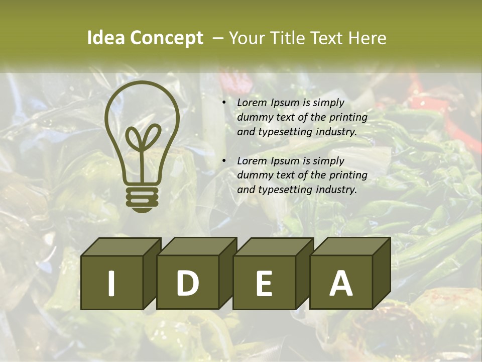 A Variety Of Vegetables Are Wrapped In Plastic PowerPoint Template