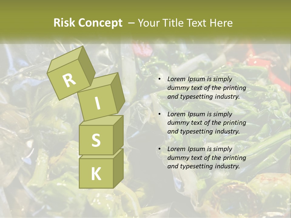 A Variety Of Vegetables Are Wrapped In Plastic PowerPoint Template