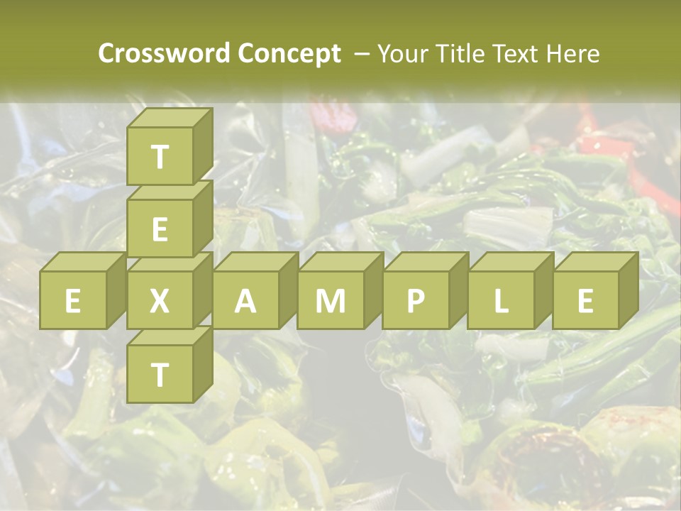 A Variety Of Vegetables Are Wrapped In Plastic PowerPoint Template