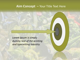 A Variety Of Vegetables Are Wrapped In Plastic PowerPoint Template