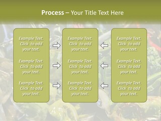 A Variety Of Vegetables Are Wrapped In Plastic PowerPoint Template