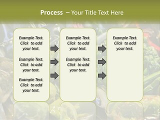 A Variety Of Vegetables Are Wrapped In Plastic PowerPoint Template