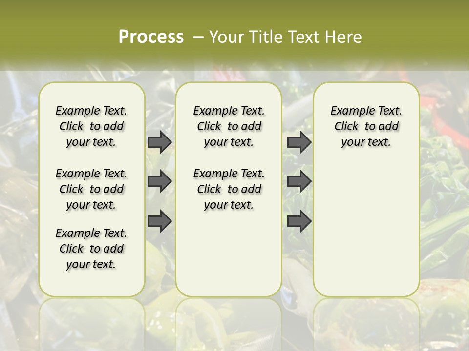 A Variety Of Vegetables Are Wrapped In Plastic PowerPoint Template