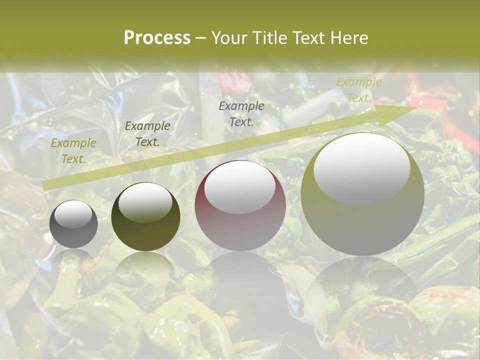 A Variety Of Vegetables Are Wrapped In Plastic PowerPoint Template