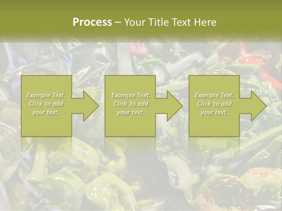 A Variety Of Vegetables Are Wrapped In Plastic PowerPoint Template