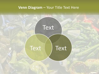 A Variety Of Vegetables Are Wrapped In Plastic PowerPoint Template