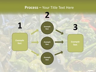 A Variety Of Vegetables Are Wrapped In Plastic PowerPoint Template