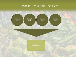 A Variety Of Vegetables Are Wrapped In Plastic PowerPoint Template