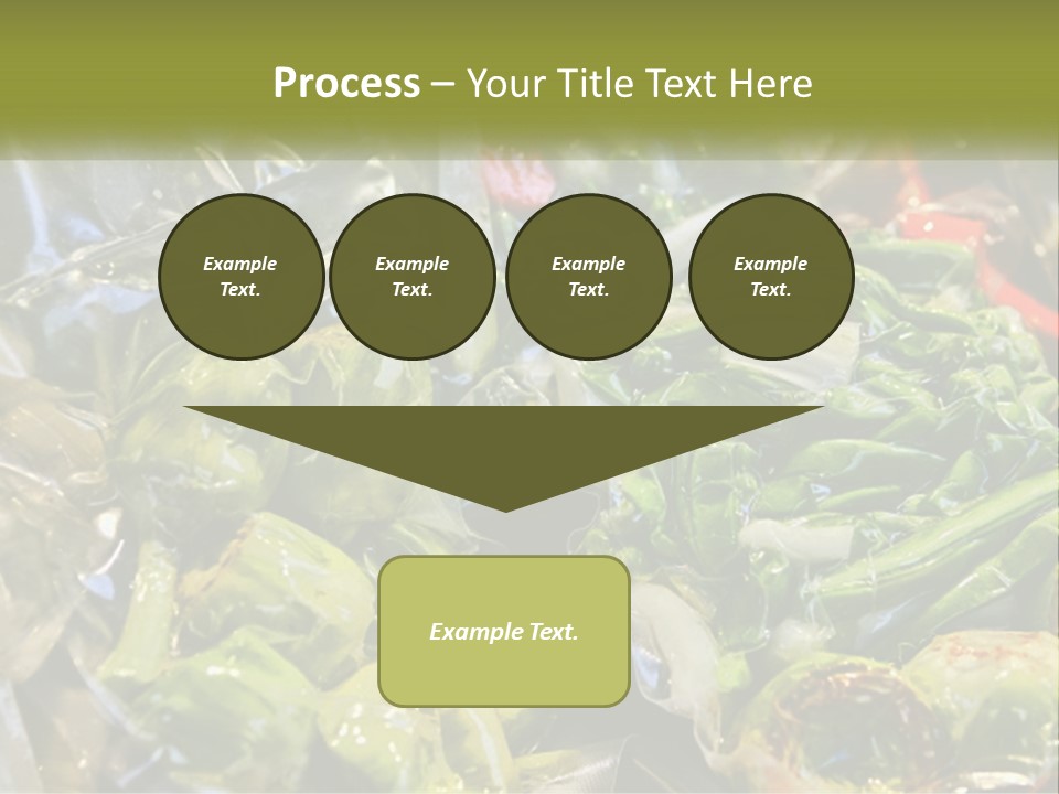 A Variety Of Vegetables Are Wrapped In Plastic PowerPoint Template