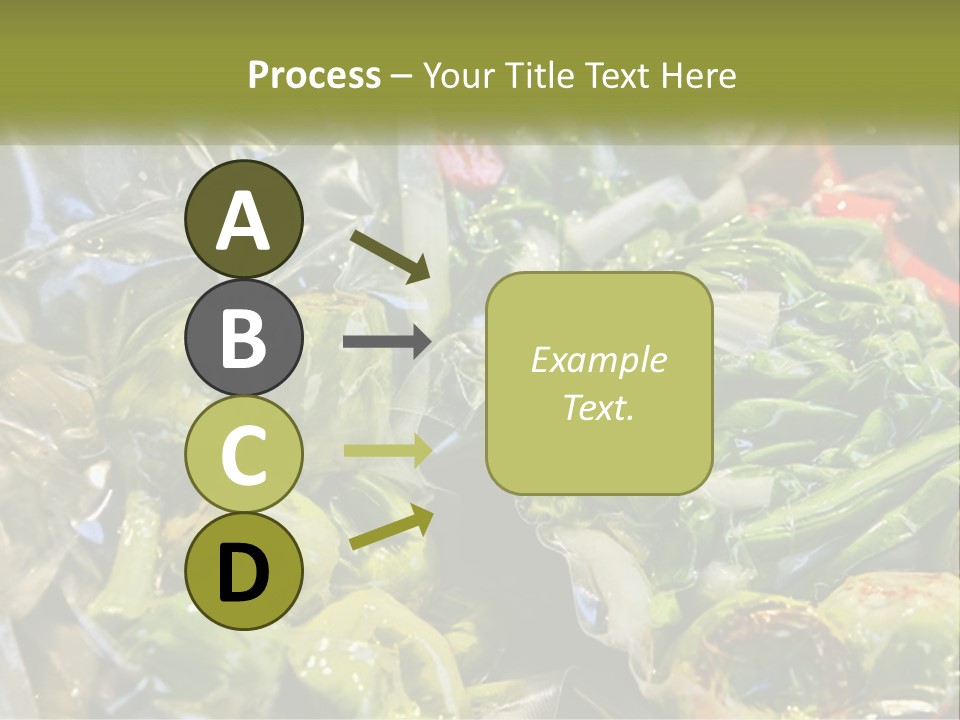 A Variety Of Vegetables Are Wrapped In Plastic PowerPoint Template
