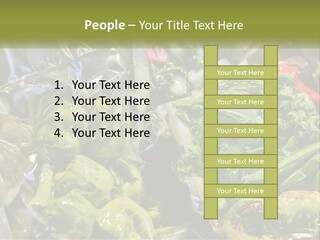 A Variety Of Vegetables Are Wrapped In Plastic PowerPoint Template