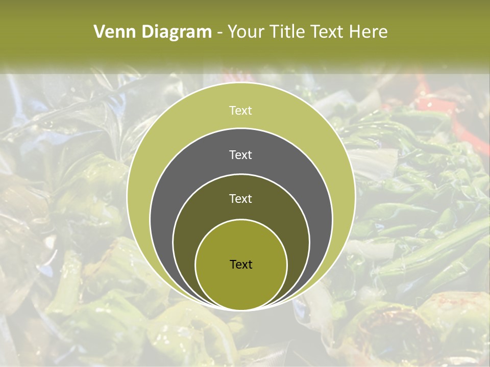 A Variety Of Vegetables Are Wrapped In Plastic PowerPoint Template