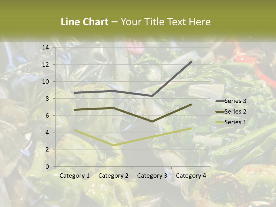 A Variety Of Vegetables Are Wrapped In Plastic PowerPoint Template