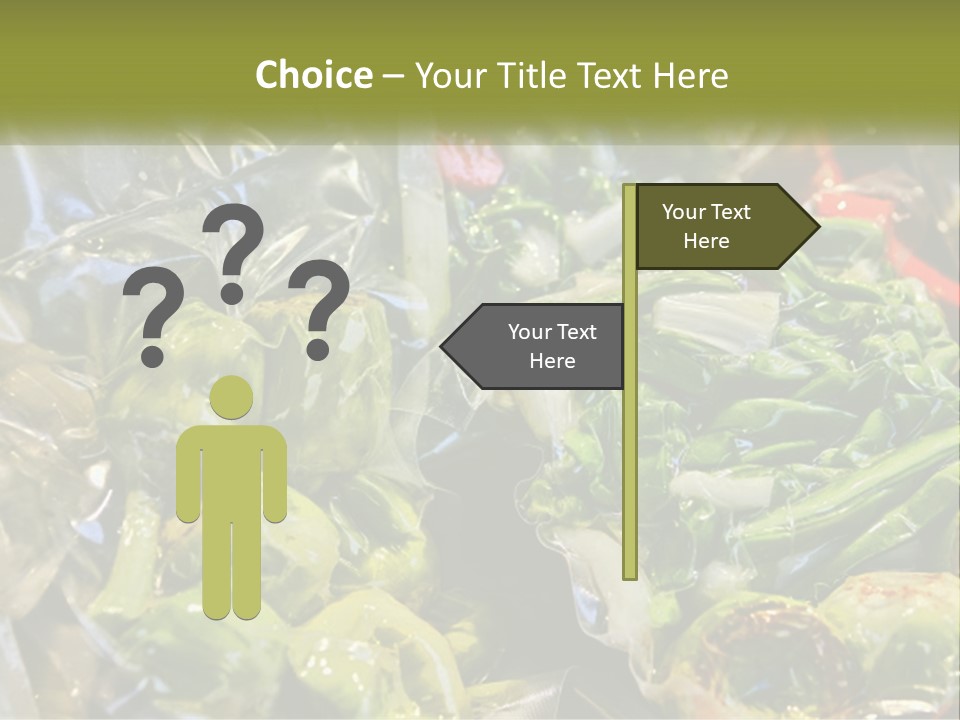 A Variety Of Vegetables Are Wrapped In Plastic PowerPoint Template