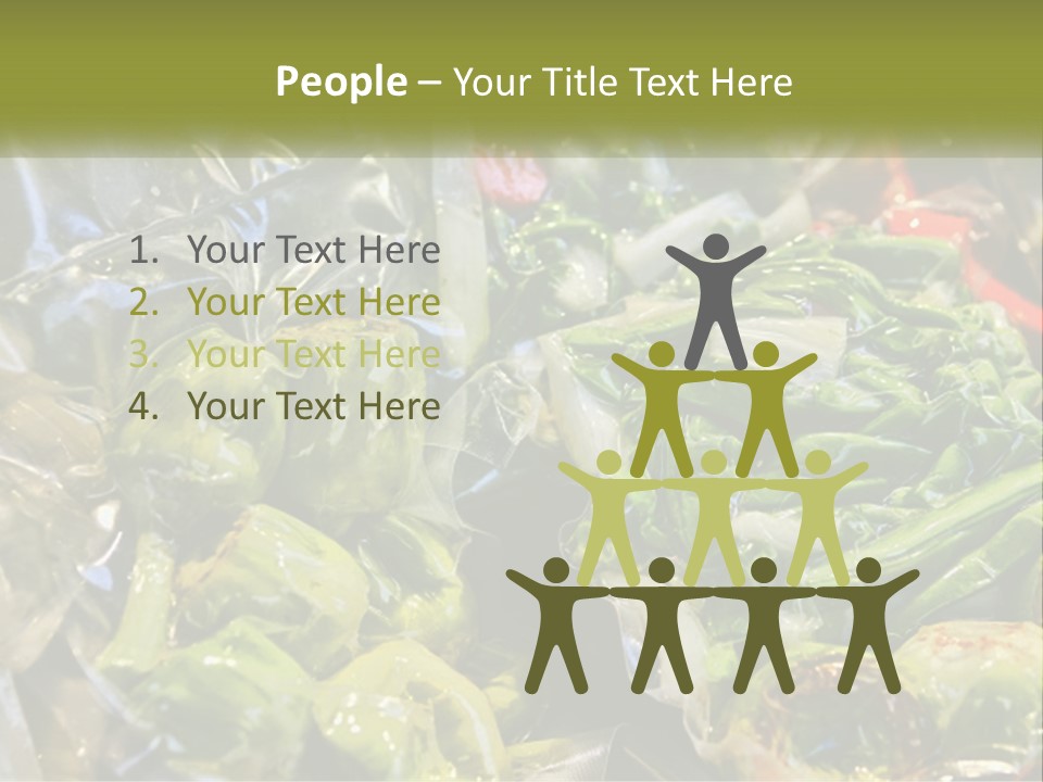 A Variety Of Vegetables Are Wrapped In Plastic PowerPoint Template