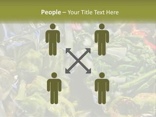 A Variety Of Vegetables Are Wrapped In Plastic PowerPoint Template