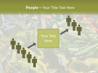 A Variety Of Vegetables Are Wrapped In Plastic PowerPoint Template