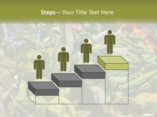 A Variety Of Vegetables Are Wrapped In Plastic PowerPoint Template