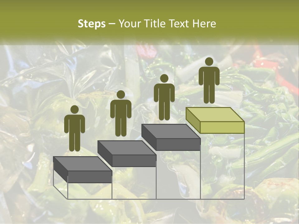 A Variety Of Vegetables Are Wrapped In Plastic PowerPoint Template