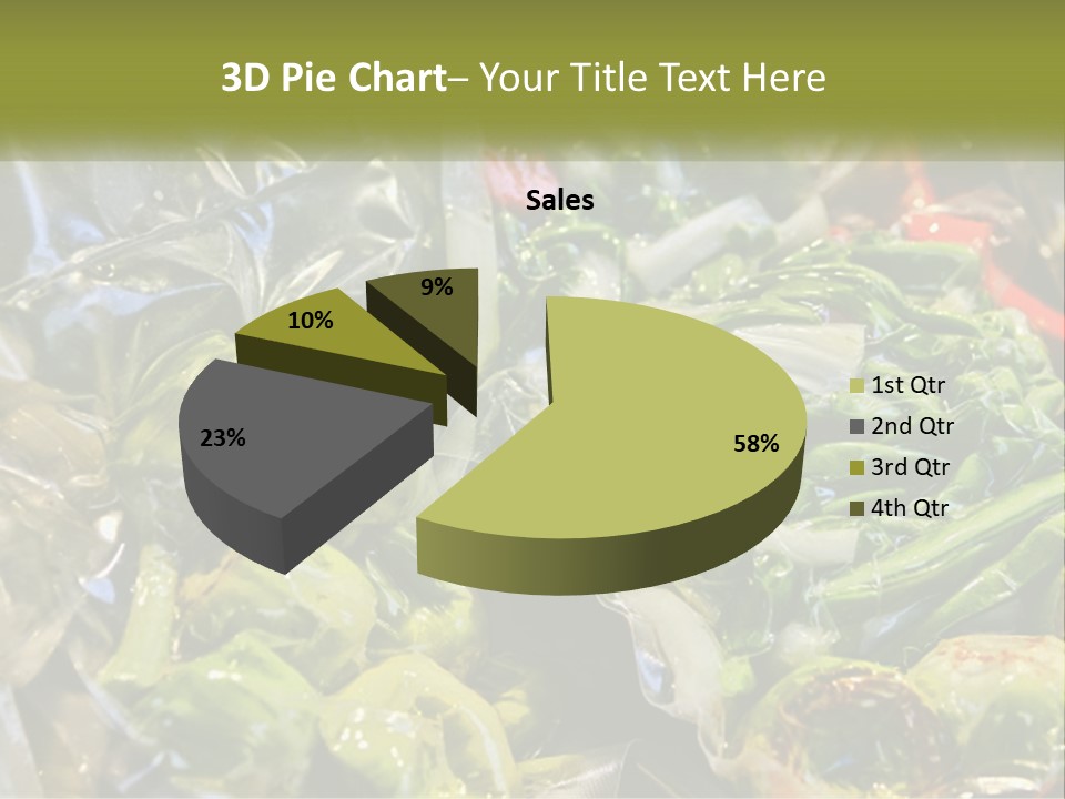 A Variety Of Vegetables Are Wrapped In Plastic PowerPoint Template