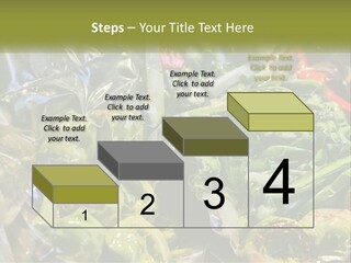 A Variety Of Vegetables Are Wrapped In Plastic PowerPoint Template