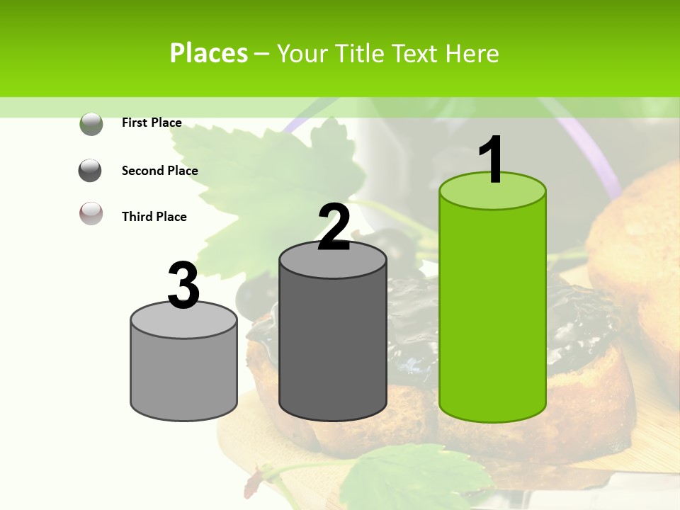 A Table Topped With Bread And Jam Next To A Jar Of Jam PowerPoint Template