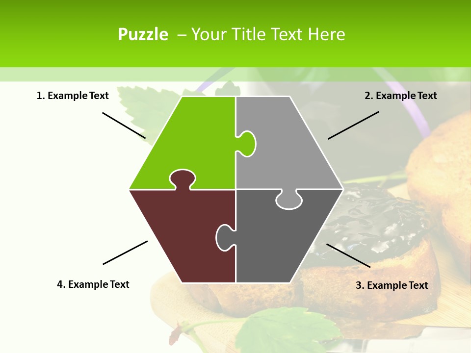 A Table Topped With Bread And Jam Next To A Jar Of Jam PowerPoint Template